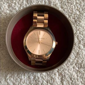 Rose gold Michael Kors watch